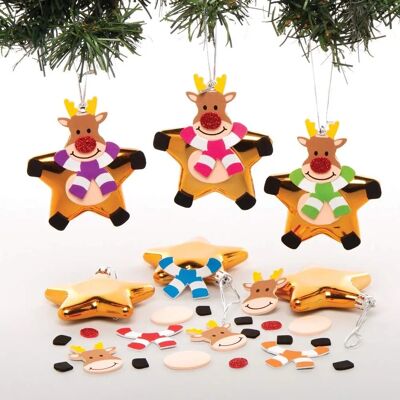 Kit de Boules Étoile et Renne - Noël Kit de Boules Étoile et Renne - Noël