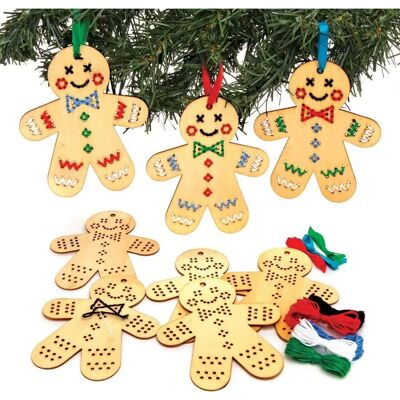Marque Modèle - Kits de broderie en pain d'épice - Artisanat de Noël Marque Modèle - Kits de broderie en pain d'épice - Artisanat de Noël