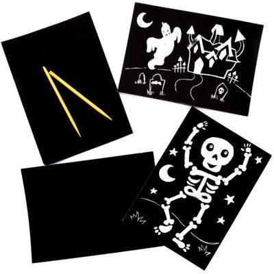 Baker Ross Silber Leuchtende Kratzbild-Blätter - 8 Sheets Baker Ross Silber Leuchtende Kratzbild-Blätter - 8 Sheets