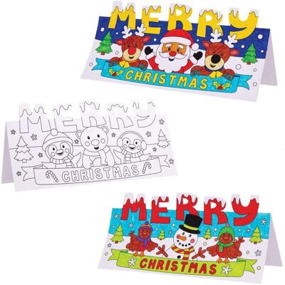 Cartes de Noël à Colorier et Déployer Baker Ross - Pack de 10 Cartes de Noël à Colorier et Déployer Baker Ross - Pack de 10