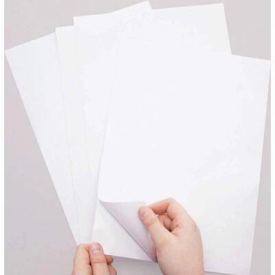 Baker Ross Doppelseitige Selbstklebende Blätter - Packung mit 5 - A4 - Bastelmaterial Baker Ross Doppelseitige Selbstklebende Blätter - Packung mit 5 - A4 - Bastelmaterial