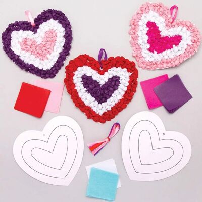 Kit de Manualidades Corazones de Papel de Seda Baker Ross - 13cm Kit de Manualidades Corazones de Papel de Seda Baker Ross - 13cm