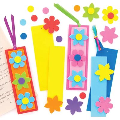 Små Barn Blomma Bokmärken - 8 Kit - 16cm Små Barn Blomma Bokmärken - 8 Kit - 16cm
