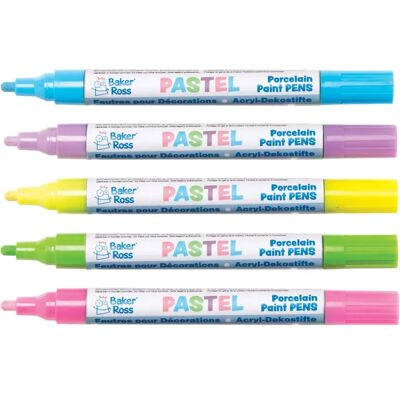 Baker Ross Pastell Porzellanmalstifte - 5 Stück - Keramik Kunstbedarf Baker Ross Pastell Porzellanmalstifte - 5 Stück - Keramik Kunstbedarf