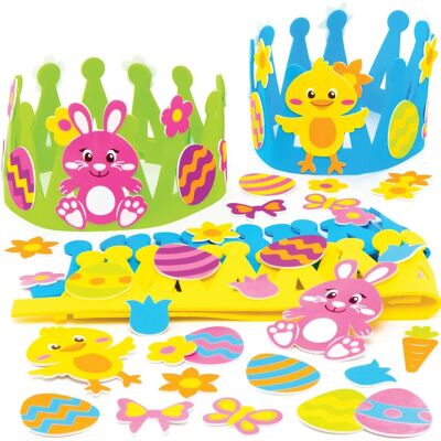Kits de couronnes de Pâques Baker Ross - Paquet de 3 - Publicité Kits de couronnes de Pâques Baker Ross - Paquet de 3 - Publicité
