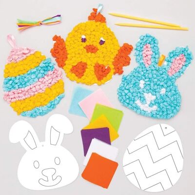 Kits de Décoration de Pâques en Papier de Soie - 5 Pièces Kits de Décoration de Pâques en Papier de Soie - 5 Pièces