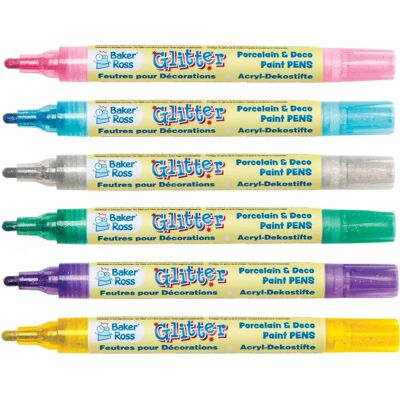 Dazzling Glitter Porcelain & Deco Paint Pens - Paints Dazzling Glitter Porcelain & Deco Paint Pens - Paints