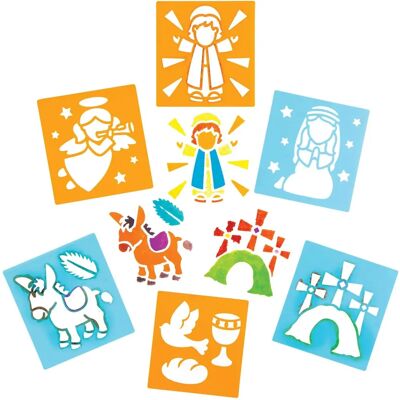 Plantillas de Semana Santa Baker Ross - Pack de 6 - Plástico Lavable y Reutilizable Plantillas de Semana Santa Baker Ross - Pack de 6 - Plástico Lavable y Reutilizable