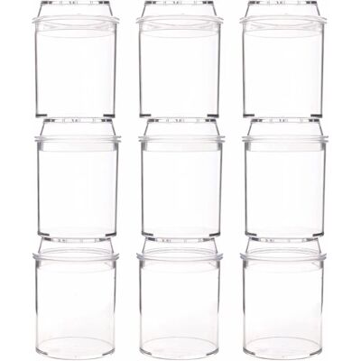 Insektsglas Set - Klart Akryl med Förstoringslock - 7,5cm Insektsglas Set - Klart Akryl med Förstoringslock - 7,5cm