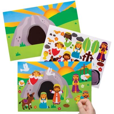 Kit de scènes d'autocollants de la Semaine Sainte de Baker Ross - Activité manuelle pour enfants Kit de scènes d'autocollants de la Semaine Sainte de Baker Ross - Activité manuelle pour enfants