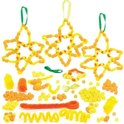 Kit de manualidades narcisos con perlas - Decoración de flores de primavera Kit de manualidades narcisos con perlas - Decoración de flores de primavera