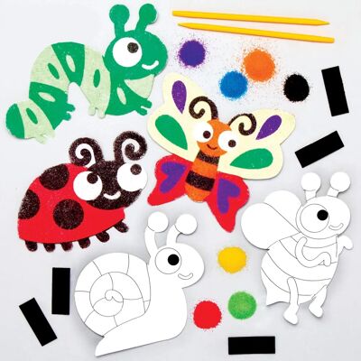 Barns Sand Art Magnet Kit - 7 Färger - 9,5-12cm Barns Sand Art Magnet Kit - 7 Färger - 9,5-12cm