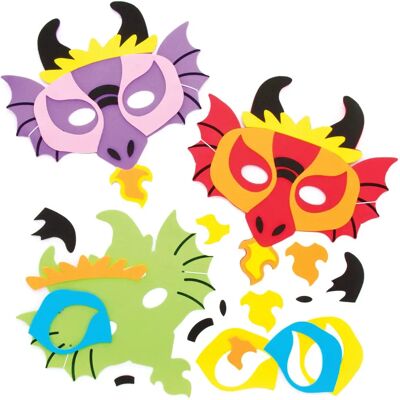 Kinder Bastelsets - Drache Masken - 23cm Kinder Bastelsets - Drache Masken - 23cm