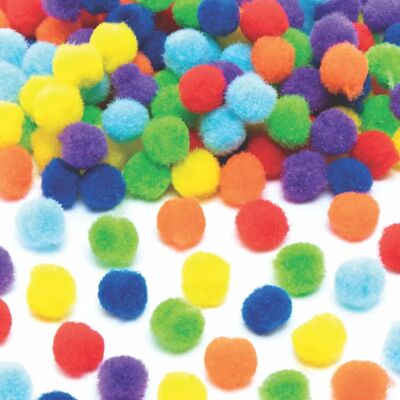 Baker Ross Regenbogen Selbstklebende Pom Poms - 200 Stück - Bastelzubehör Baker Ross Regenbogen Selbstklebende Pom Poms - 200 Stück - Bastelzubehör