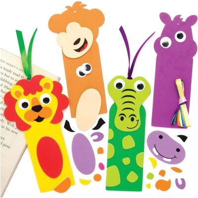 Kits de marque-pages animaux de la jungle - 8 pièces Kits de marque-pages animaux de la jungle - 8 pièces