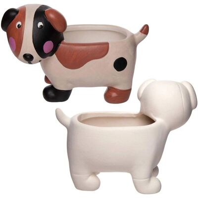 Set med 2 keramiska hundkrukor Set med 2 keramiska hundkrukor