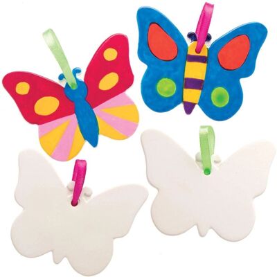 Keramik-Dekorationen „Schmetterling“ – 5 Stück Keramik-Dekorationen „Schmetterling“ – 5 Stück