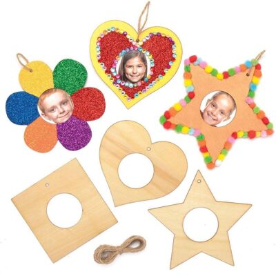 Pack Cadres en Bois Baker Ross - Créatif pour Enfants Pack Cadres en Bois Baker Ross - Créatif pour Enfants