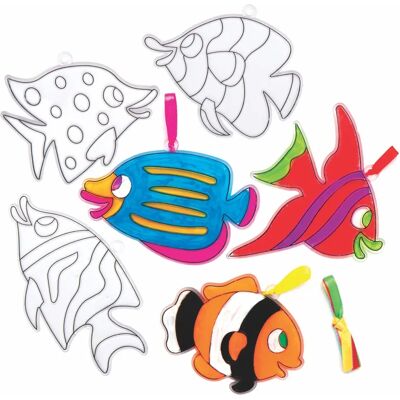 Attrape-soleil de poissons tropicaux - DIY Acrylique pour Enfants - 7-12cm Attrape-soleil de poissons tropicaux - DIY Acrylique pour Enfants - 7-12cm