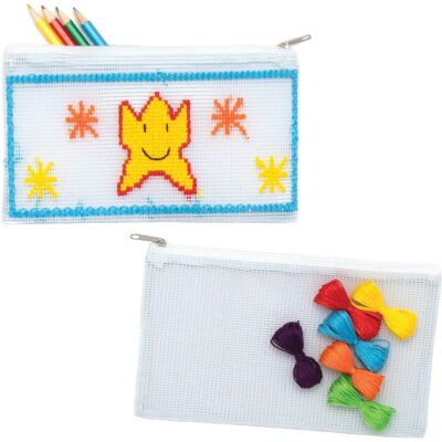 Marke Cross Stitch Kit - Federmäppchen - 21,5x12cm Marke Cross Stitch Kit - Federmäppchen - 21,5x12cm