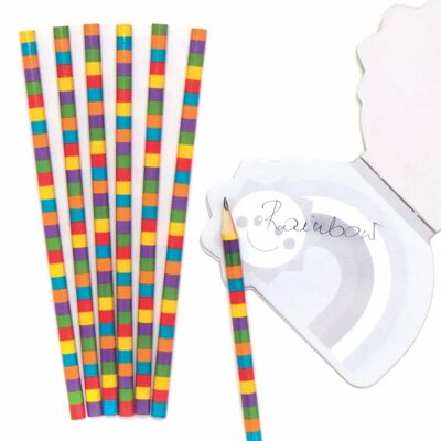 Creative Labs Regenbogen Bleistifte - 12er Pack, Bunte Muster - Bleistifte Creative Labs Regenbogen Bleistifte - 12er Pack, Bunte Muster - Bleistifte