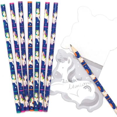 Baker Ross Regnbågs Enhörning Pennor - 12 Pack Baker Ross Regnbågs Enhörning Pennor - 12 Pack