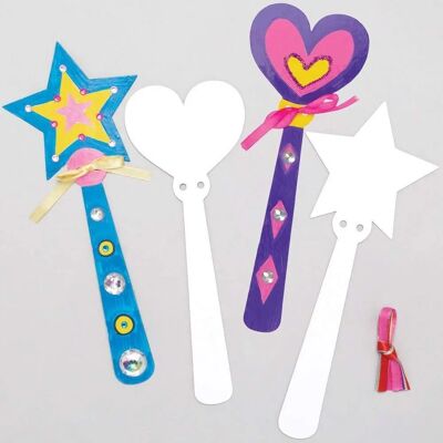 Baker Ross Prinzessin Zauberstab Bastelset (Pack von 10) für Kinder Baker Ross Prinzessin Zauberstab Bastelset (Pack von 10) für Kinder