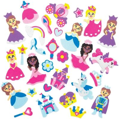 Autocollants de princesses en mousse Baker Ross - 120 modèles variés Autocollants de princesses en mousse Baker Ross - 120 modèles variés