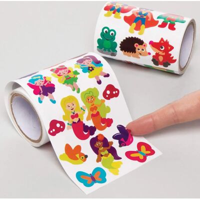 Pack de rollos de pegatinas Baker Ross - 900 pegatinas, 10-40mm Pack de rollos de pegatinas Baker Ross - 900 pegatinas, 10-40mm