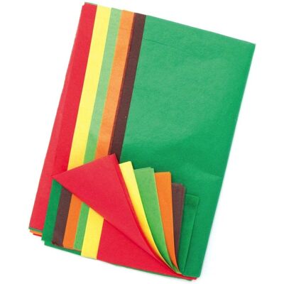 Papier de soie automnal Baker Ross - 24 feuilles Papier de soie automnal Baker Ross - 24 feuilles