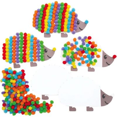 Kit d'Artisanat Hérissons en Pompons Baker Ross - Pour enfants Kit d'Artisanat Hérissons en Pompons Baker Ross - Pour enfants