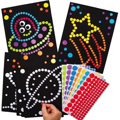 Baker Ross Naprendszer Dots Stickers - 8 db Baker Ross Naprendszer Dots Stickers - 8 db