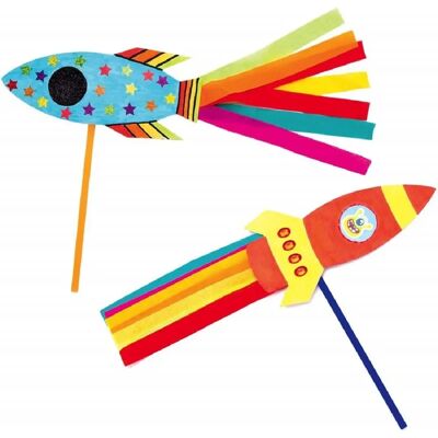 Kits de baguettes fusée - Ensemble d'artisanat pour enfants Kits de baguettes fusée - Ensemble d'artisanat pour enfants