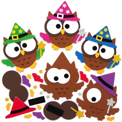 Kit d'aimants hibou du magicien - Ensemble créatif pour enfants Kit d'aimants hibou du magicien - Ensemble créatif pour enfants