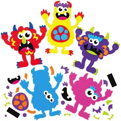 Baker Ross Monster Bunch Schaumstoff Mix & Match Magnetsets - Halloween Bastelset für Kinder Baker Ross Monster Bunch Schaumstoff Mix & Match Magnetsets - Halloween Bastelset für Kinder