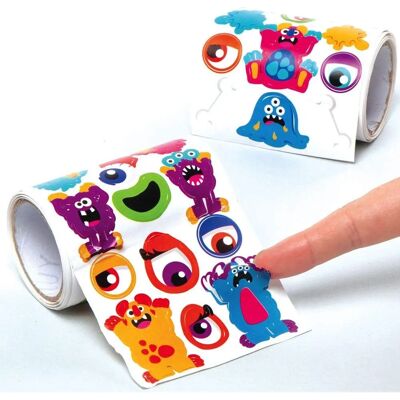 Rouleaux d'Autocollants Monstre - 600 Stickers Halloween Rouleaux d'Autocollants Monstre - 600 Stickers Halloween