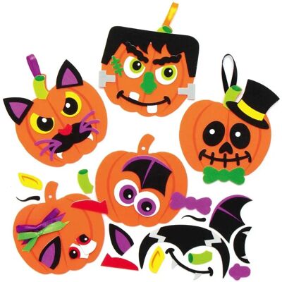 Kit de décoration de citrouilles amusantes Baker Ross - Halloween - 8 pcs Kit de décoration de citrouilles amusantes Baker Ross - Halloween - 8 pcs