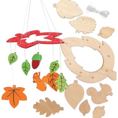 Kit mobile en bois d’automne Baker Ross - Paquet de 2 Kit mobile en bois d’automne Baker Ross - Paquet de 2