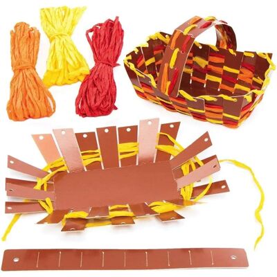 Kits paniers à tisser festival de la récolte - Pack de 4 Kits paniers à tisser festival de la récolte - Pack de 4