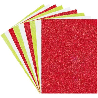 Craft Christmas Glitter Felt Sheets - Fournitures et décorations de Noël Craft Christmas Glitter Felt Sheets - Fournitures et décorations de Noël