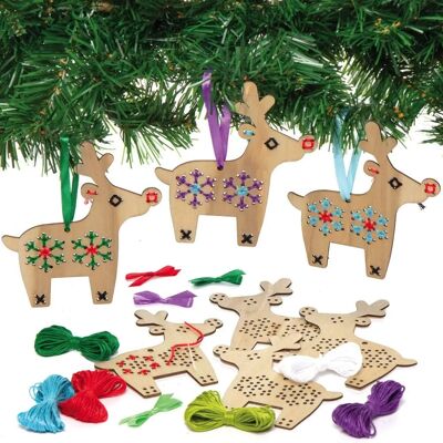 Baker Ross Holz-Rentier Bastelset - Weihnachten Baker Ross Holz-Rentier Bastelset - Weihnachten