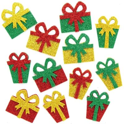 Autocollants en mousse pailletée de Noël - 96 pcs Autocollants en mousse pailletée de Noël - 96 pcs