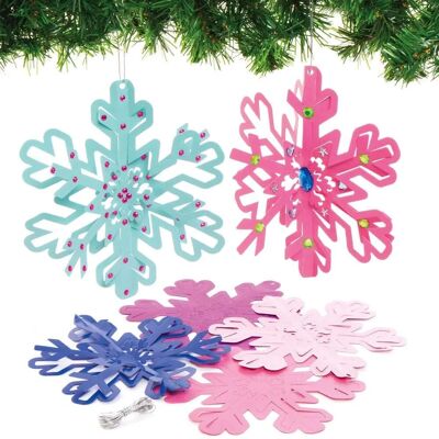 Baker Ross Snöflinge Spiral Dekorationer - 12 Pack Baker Ross Snöflinge Spiral Dekorationer - 12 Pack