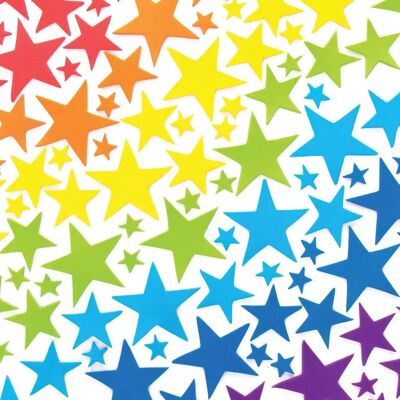 Baker Ross Regenboog Ster Foam Stickers - Knutselmateriaal Baker Ross Regenboog Ster Foam Stickers - Knutselmateriaal