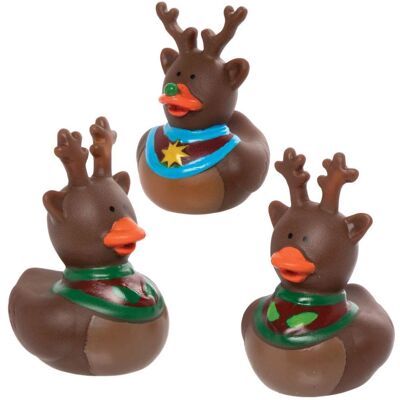 Baker Ross Rentier Gummienten - 6 Stück Weihnachts Spielzeug Baker Ross Rentier Gummienten - 6 Stück Weihnachts Spielzeug