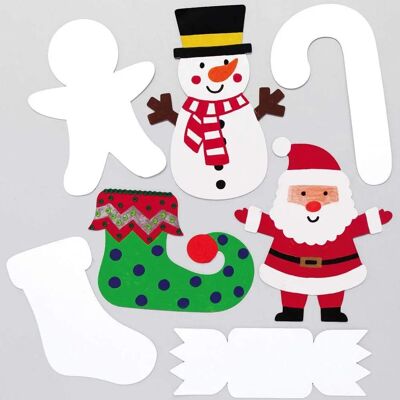 Cartes de Noël vierges - Pack de 30 modèles variés - 12-20cm Cartes de Noël vierges - Pack de 30 modèles variés - 12-20cm