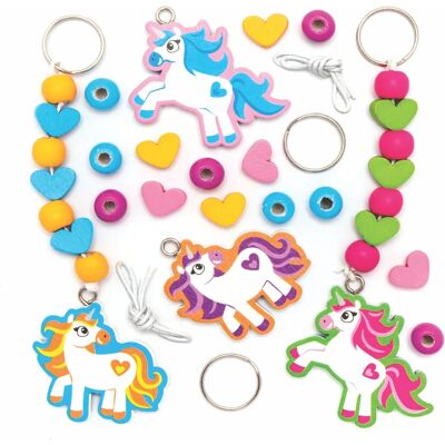 Craft Einhorn Schlüsselanhänger & Taschenanhänger Sets - 4 Designs Craft Einhorn Schlüsselanhänger & Taschenanhänger Sets - 4 Designs