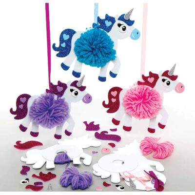 Bastelsets „Einhorn“ - 3 Stück - Moosgummi Bastelsets „Einhorn“ - 3 Stück - Moosgummi