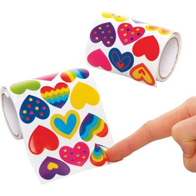 Pack de Rouleaux d'Autocollants Cœur Baker Ross - 600 Designs Variés Pack de Rouleaux d'Autocollants Cœur Baker Ross - 600 Designs Variés
