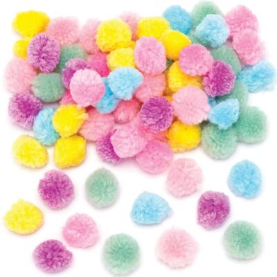 Baker Ross Pastellfärgade Ullpom-poms - Typ av hantverk Baker Ross Pastellfärgade Ullpom-poms - Typ av hantverk